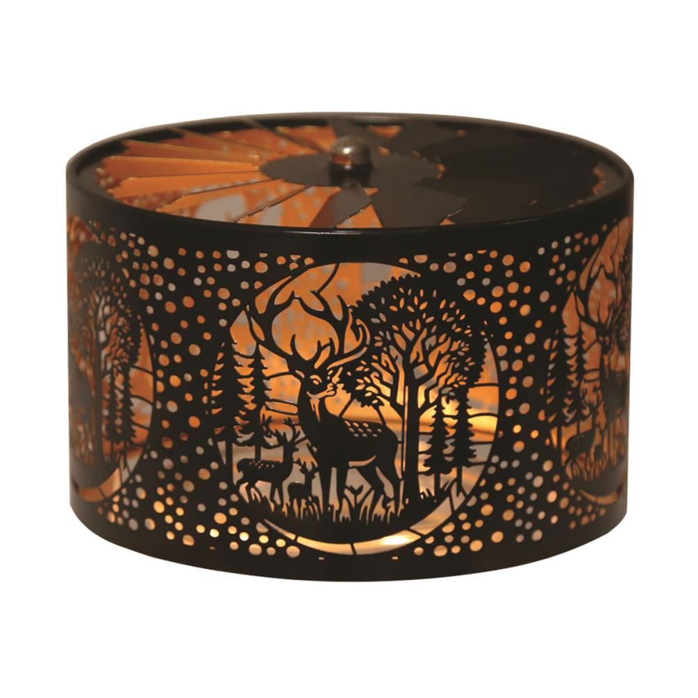 Aroma Silhouette Black & Gold Carousel Deer Family Shade £11.69